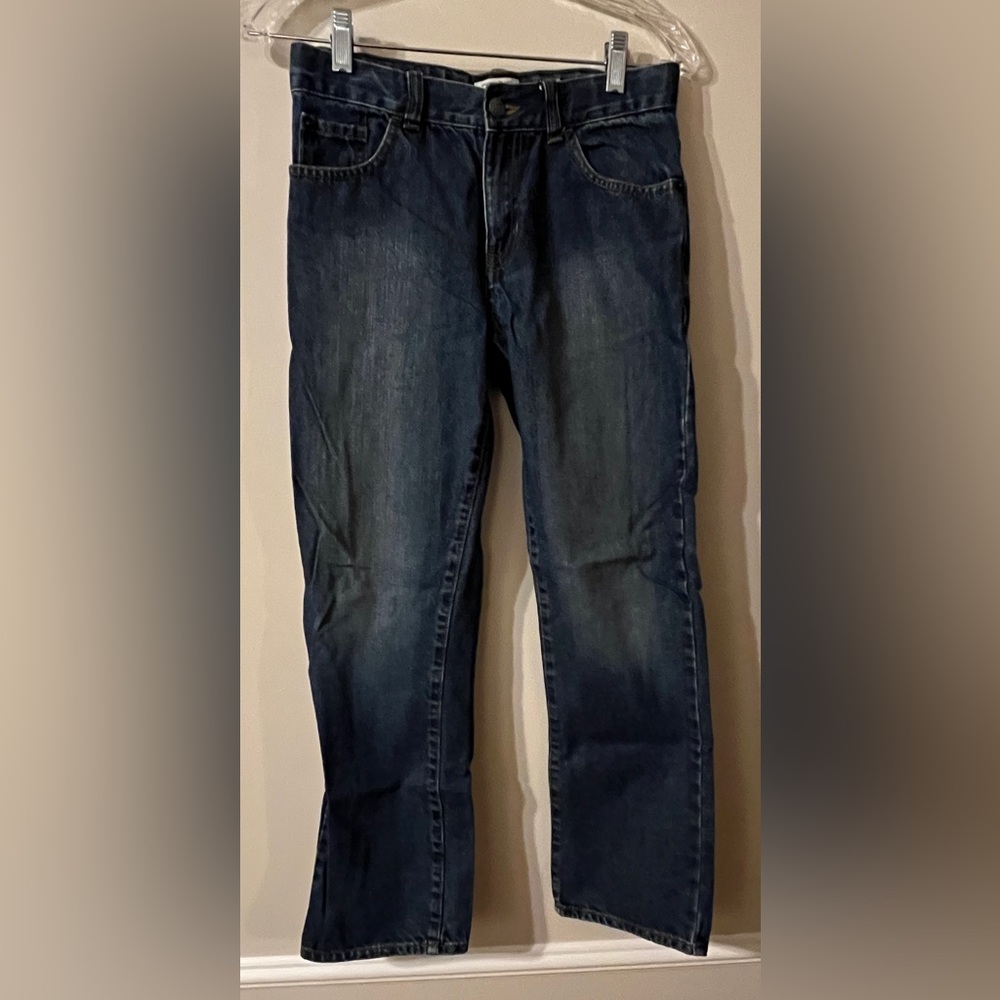 The Children's Place Straight Blue Denim Jeans Boys Size 12 Adjustable Waist